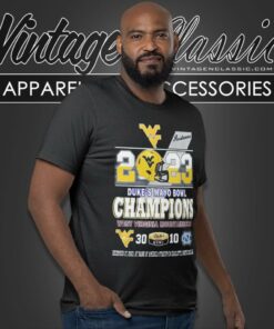 2023 Dukes Mayo Bowl Champions West Virginia Mountaineers 30 10 North Carolina Football T Shirt