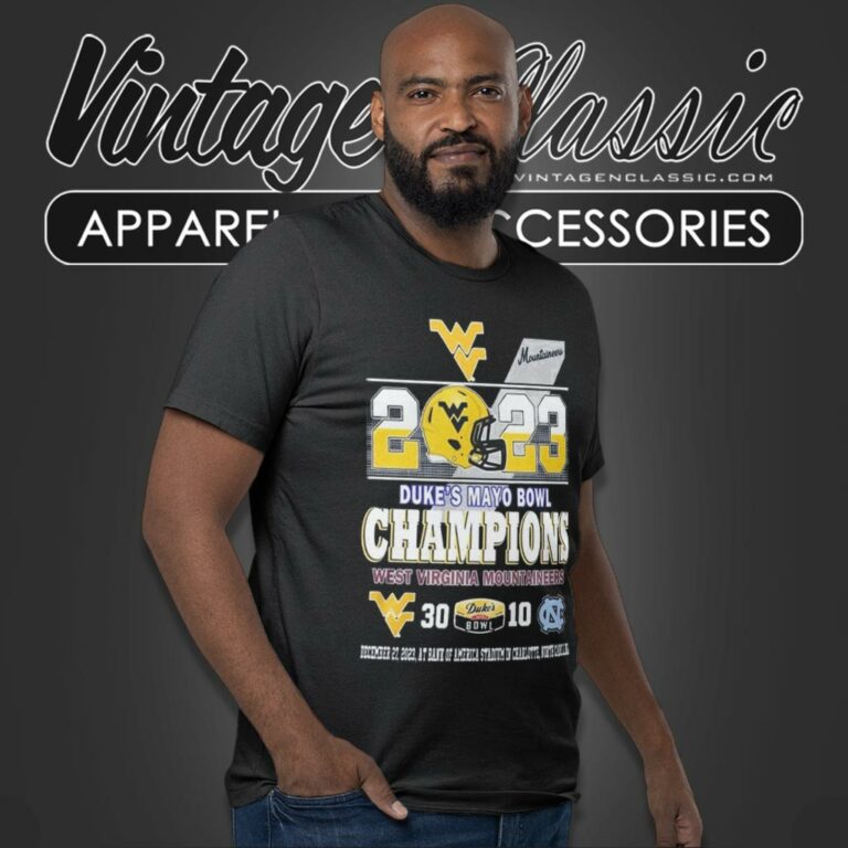 2023 Dukes Mayo Bowl Champions West Virginia Mountaineers 30 10 North Carolina Football T Shirt 2023 Dukes Mayo Bowl Champions West Virginia Mountaineers 30 10 North Carolina Football T Shirt