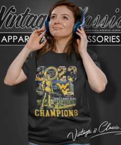 2023 Dukes Mayo Bowl Champions West Virginia Mountaineers Women T Shirt