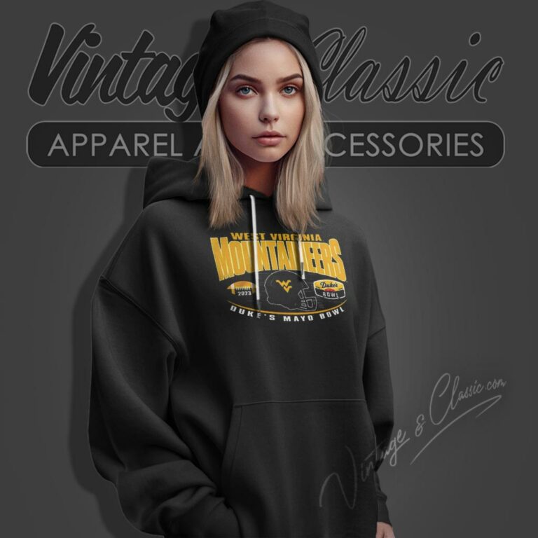 2023 Dukes Mayo Bowl West Virginia Mountaineers Helmet Hoodie 2023 Dukes Mayo Bowl West Virginia Mountaineers Helmet Hoodie
