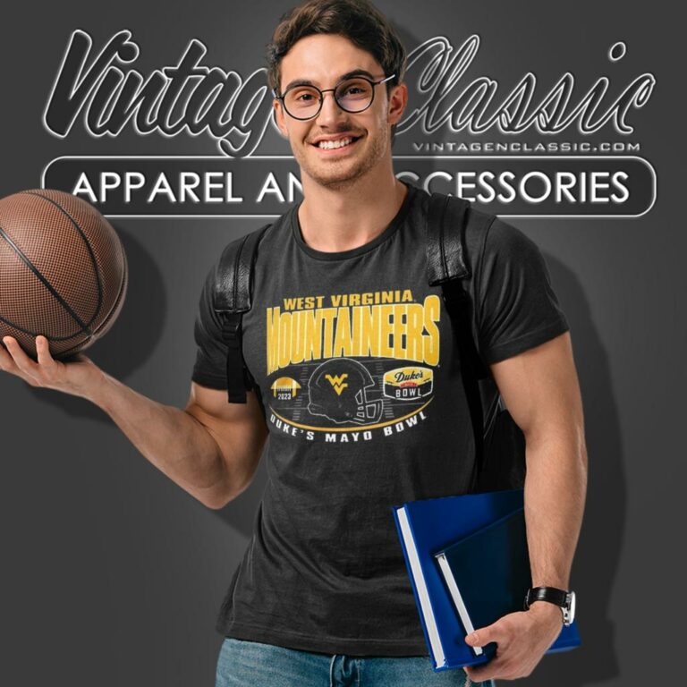 2023 Dukes Mayo Bowl West Virginia Mountaineers Helmet T Shirt 2023 Dukes Mayo Bowl West Virginia Mountaineers Helmet T Shirt