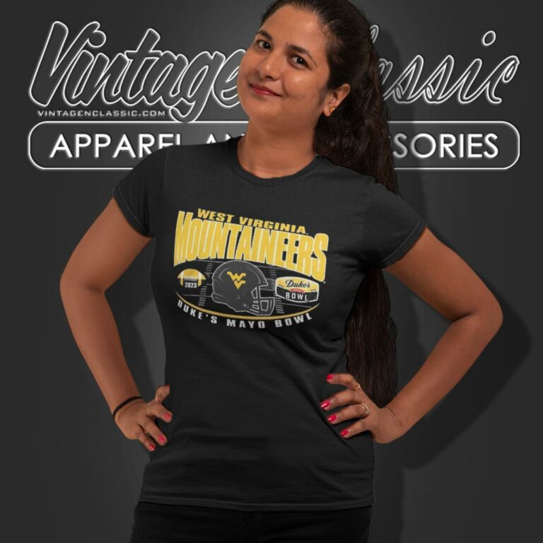 2023 Dukes Mayo Bowl West Virginia Mountaineers Helmet Women T Shirt 2023 Dukes Mayo Bowl West Virginia Mountaineers Helmet Women T Shirt