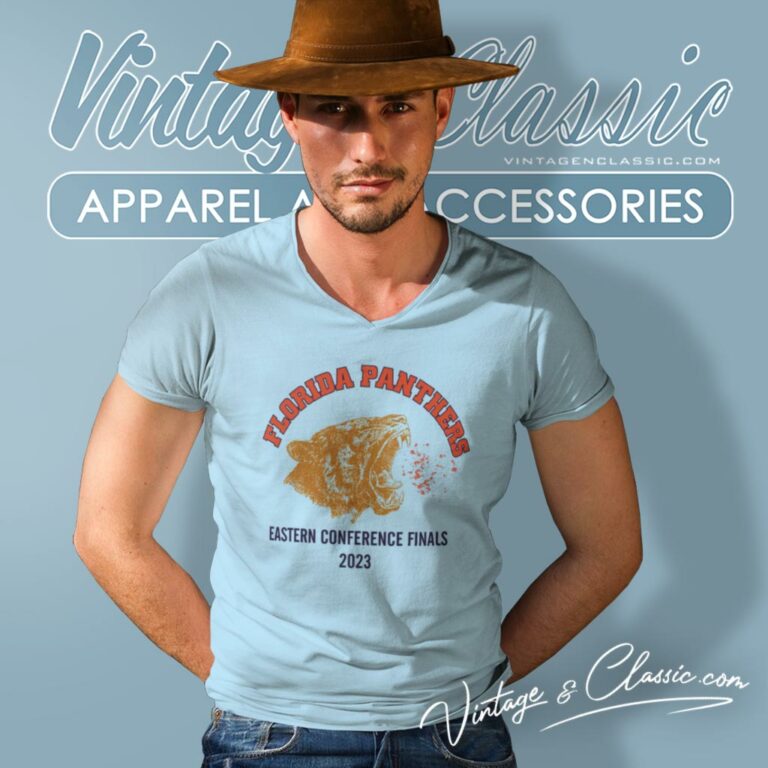 2023 Florida Panthers Eastern Conference Hockey V Neck TShirt 2023 Florida Panthers Eastern Conference Hockey V Neck TShirt