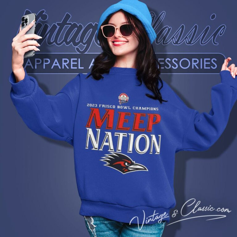 2023 Frisco Bowl Champions Utsa Roadrunners Football Meep Nation Sweatshirt 2023 Frisco Bowl Champions Utsa Roadrunners Football Meep Nation Sweatshirt