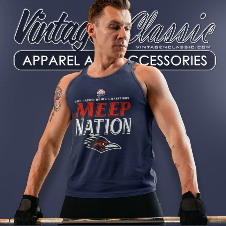 2023 Frisco Bowl Champions Utsa Roadrunners Football Meep Nation Tank Top Racerback 2023 Frisco Bowl Champions Utsa Roadrunners Football Meep Nation Tank Top Racerback