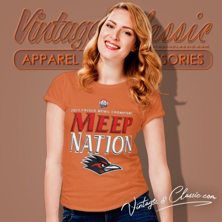 2023 Frisco Bowl Champions Utsa Roadrunners Football Meep Nation Women T Shirt 2023 Frisco Bowl Champions Utsa Roadrunners Football Meep Nation Women T Shirt