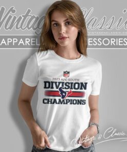 2023 Houston Texans AFC South Division Champions Shirt 6 2023 Houston Texans Afc South Division Champions Women T Shirt