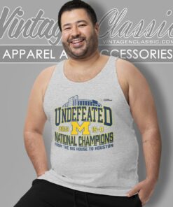 2023 Michigan Wolverines College Football Playoff National Champions Tank Top Racerback