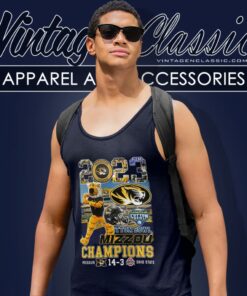 2023 Missouri Tigers Mascot Cotton Bowl Champions Tank Top Racerback