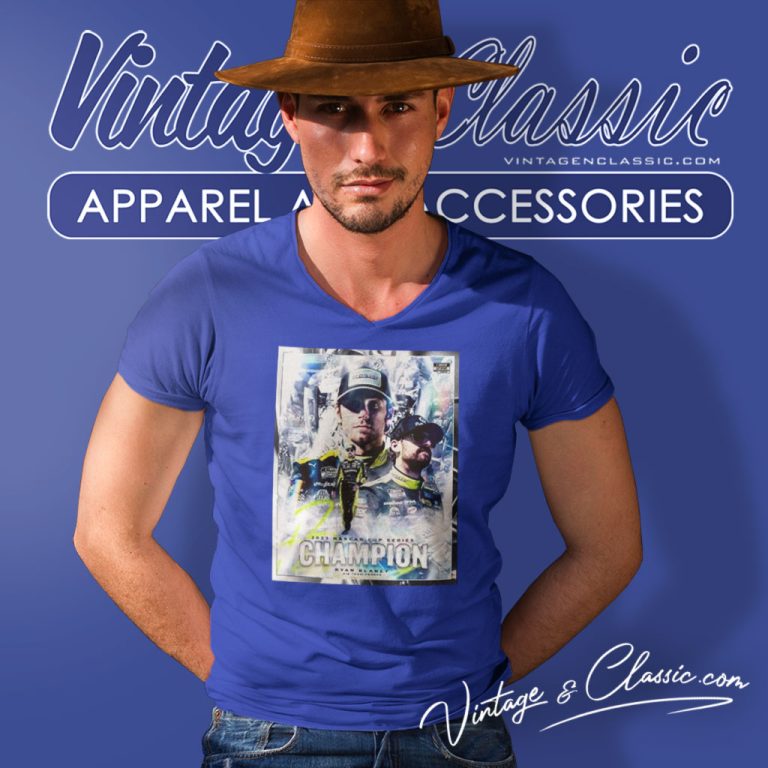 2023 Nascar Cup Series Champions Ryan Blaney 12 V Neck TShirt 2023 Nascar Cup Series Champions Ryan Blaney 12 V Neck TShirt