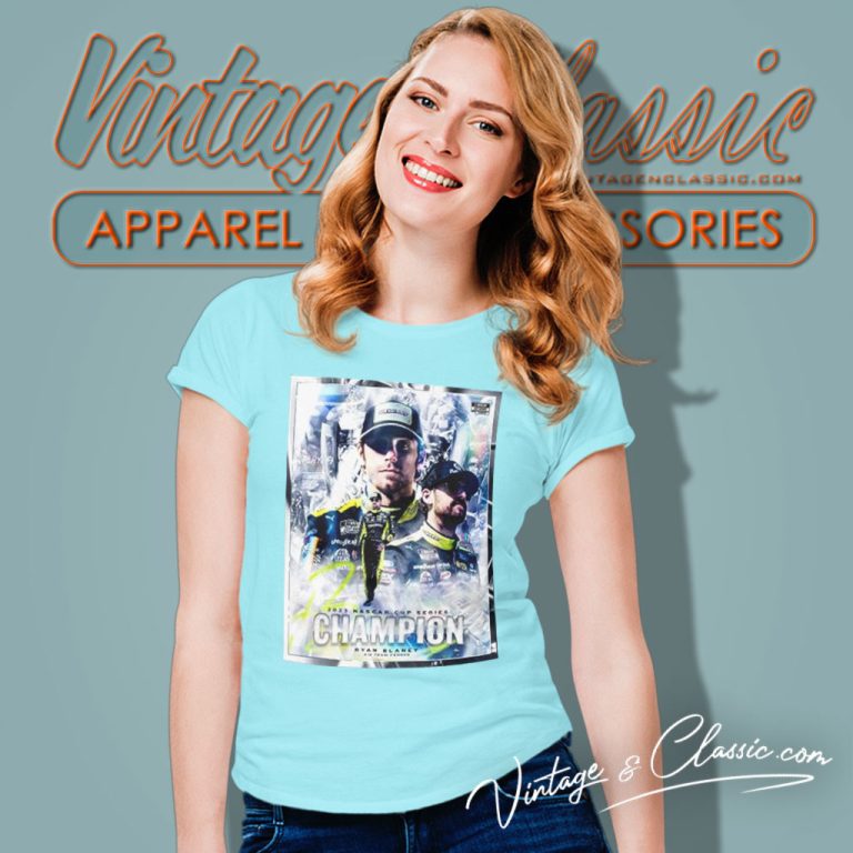 2023 Nascar Cup Series Champions Ryan Blaney 12 Women T Shirt 2023 Nascar Cup Series Champions Ryan Blaney 12 Women T Shirt