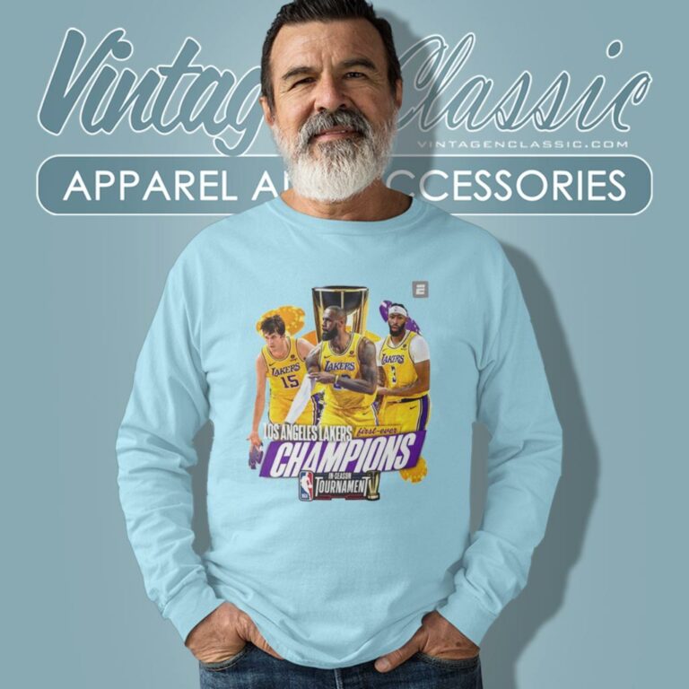 2023 Nba In Season Tournament Champions Los Angeles Lakers Long Sleeve Tee 2023 Nba In Season Tournament Champions Los Angeles Lakers Long Sleeve Tee