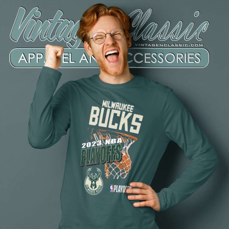 2023 Nba Playoffs Milwaukee Bucks Hype Long Sleeve Tee 2023 Nba Playoffs Milwaukee Bucks Hype Long Sleeve Tee