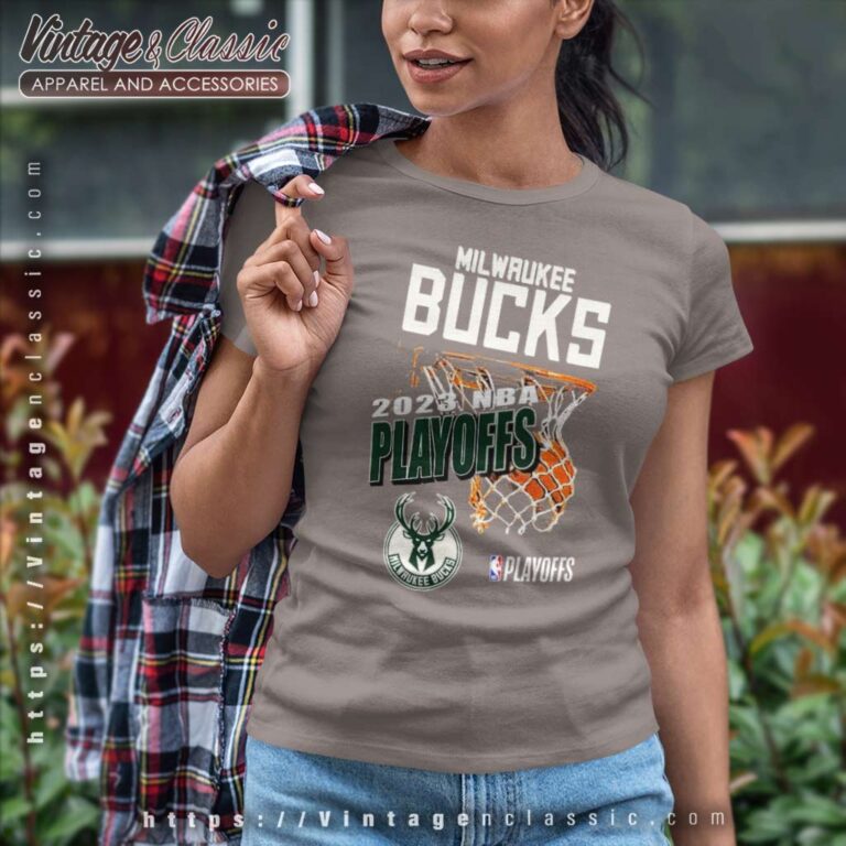 2023 Nba Playoffs Milwaukee Bucks Hype Women TShirt 2023 Nba Playoffs Milwaukee Bucks Hype Women TShirt