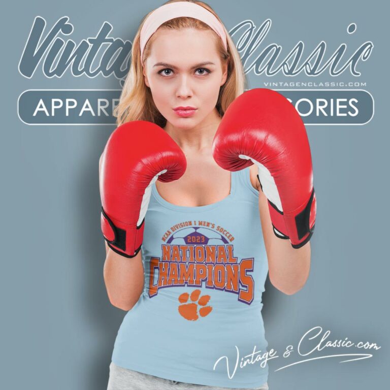 2023 Ncaa Mens Soccer National Champions Clemson Tigers Tank Top Racerback 2023 Ncaa Mens Soccer National Champions Clemson Tigers Tank Top Racerback