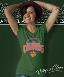 2023 Ncaa Mens Soccer National Champions Clemson Tigers V Neck TShirt