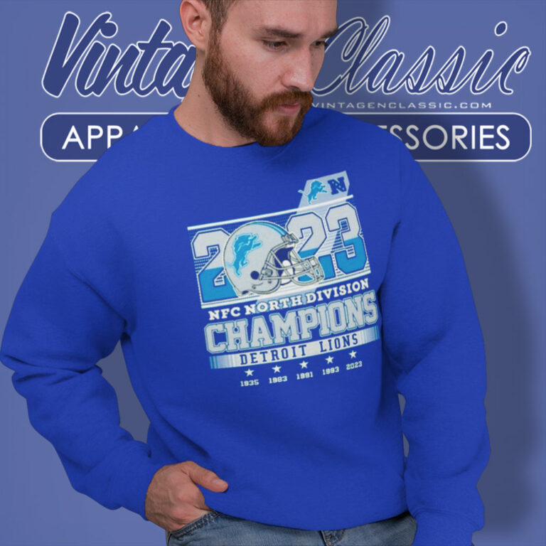 2023 Nfc North Division Champions Lions Sweatshirt 2023 Nfc North Division Champions Lions Sweatshirt