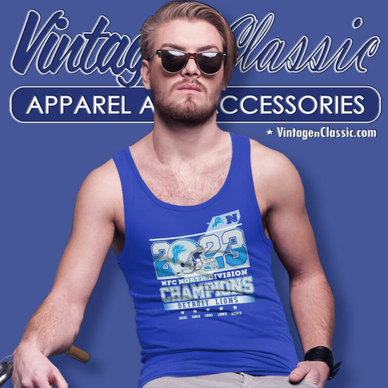 2023 Nfc North Division Champions Lions Tank Top Racerback 2023 Nfc North Division Champions Lions Tank Top Racerback
