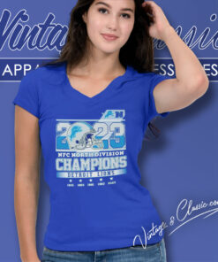 2023 Nfc North Division Champions Lions V Neck TShirt