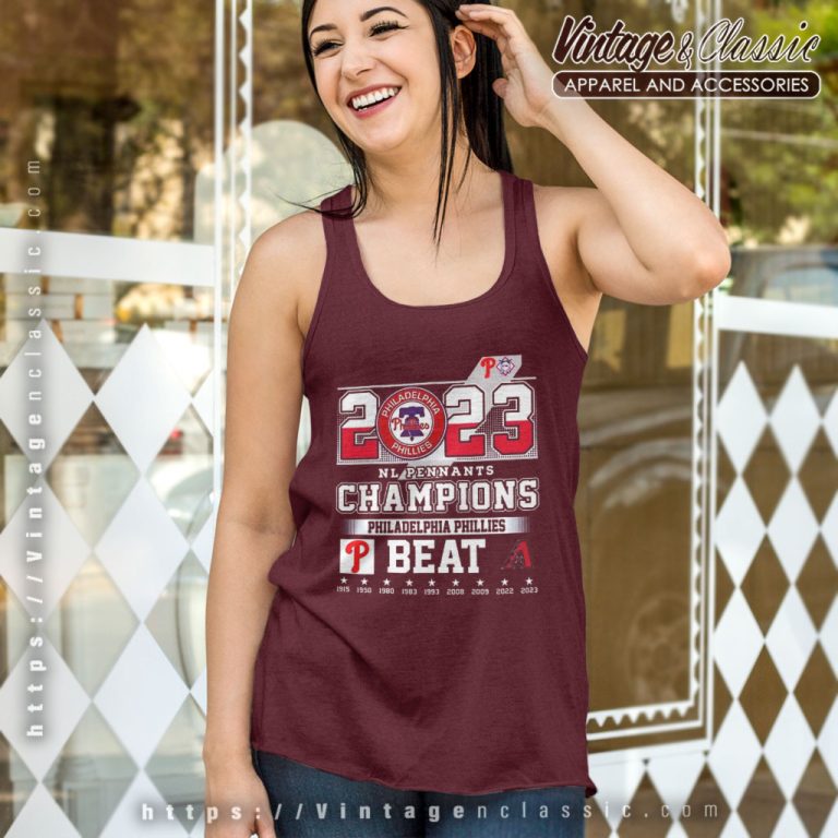2023 Nl Pennants Champions Philadelphia Phillies Beat Arizona Diamondbacks Tank Top Racerback 2023 Nl Pennants Champions Philadelphia Phillies Beat Arizona Diamondbacks Tank Top Racerback