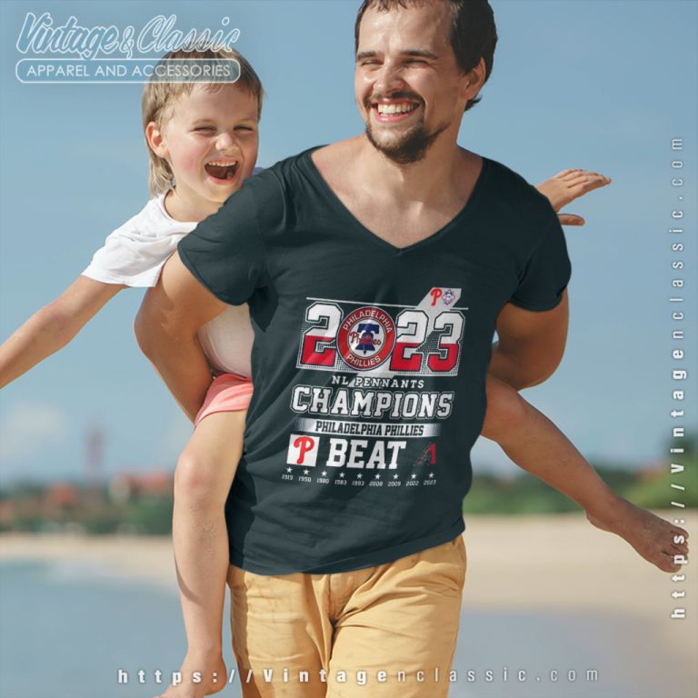 2023 Nl Pennants Champions Philadelphia Phillies Beat Arizona Diamondbacks V Neck TShirt 2023 Nl Pennants Champions Philadelphia Phillies Beat Arizona Diamondbacks V Neck TShirt
