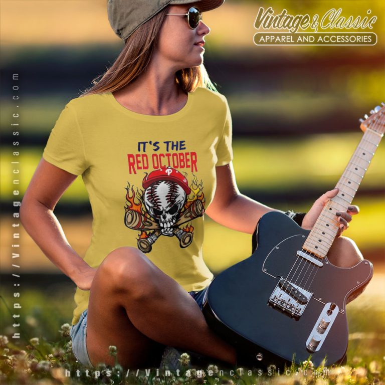 2023 Philadelphia Phillies Its The Red October Baseball Women T Shirt 2023 Philadelphia Phillies Its The Red October Baseball Women T Shirt