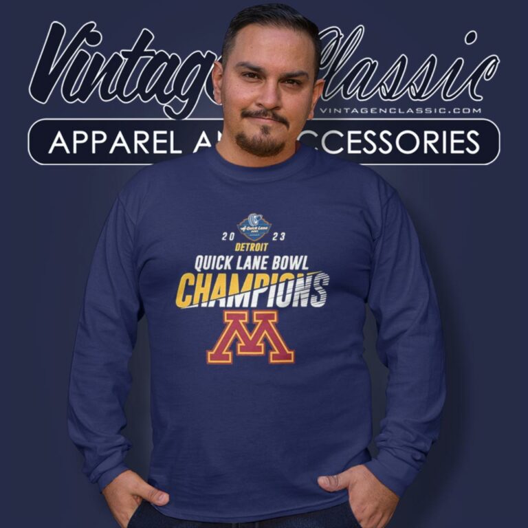 2023 Quick Lane Bowl Minnesota Golden Gophers Champions Long Sleeve Tee 2023 Quick Lane Bowl Minnesota Golden Gophers Champions Long Sleeve Tee