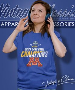 2023 Quick Lane Bowl Minnesota Golden Gophers Champions Women T Shirt
