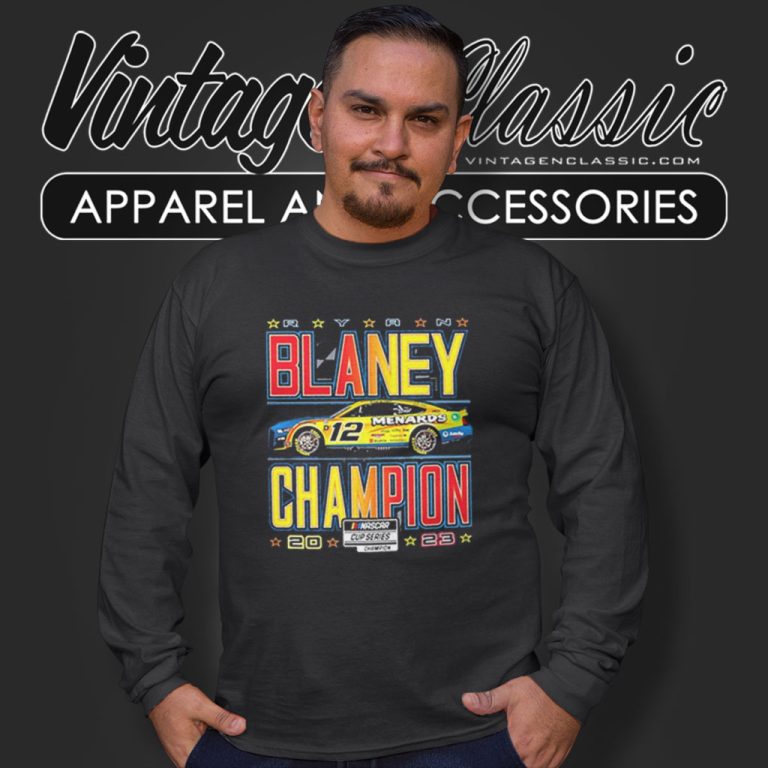 2023 Ryan Blaney Team Penske Nascar Cup Series Champion Long Sleeve Tee 2023 Ryan Blaney Team Penske Nascar Cup Series Champion Long Sleeve Tee