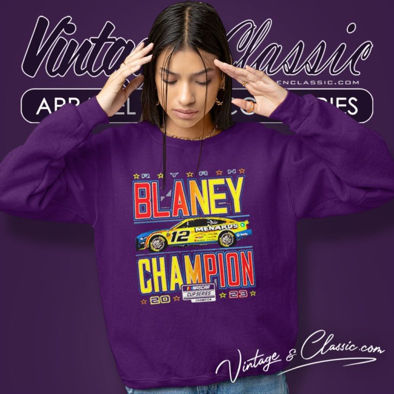 2023 Ryan Blaney Team Penske Nascar Cup Series Champion Sweatshirt 2023 Ryan Blaney Team Penske Nascar Cup Series Champion Sweatshirt