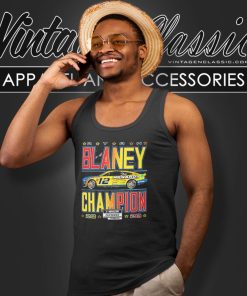 2023 Ryan Blaney Team Penske Nascar Cup Series Champion Tank Top Racerback