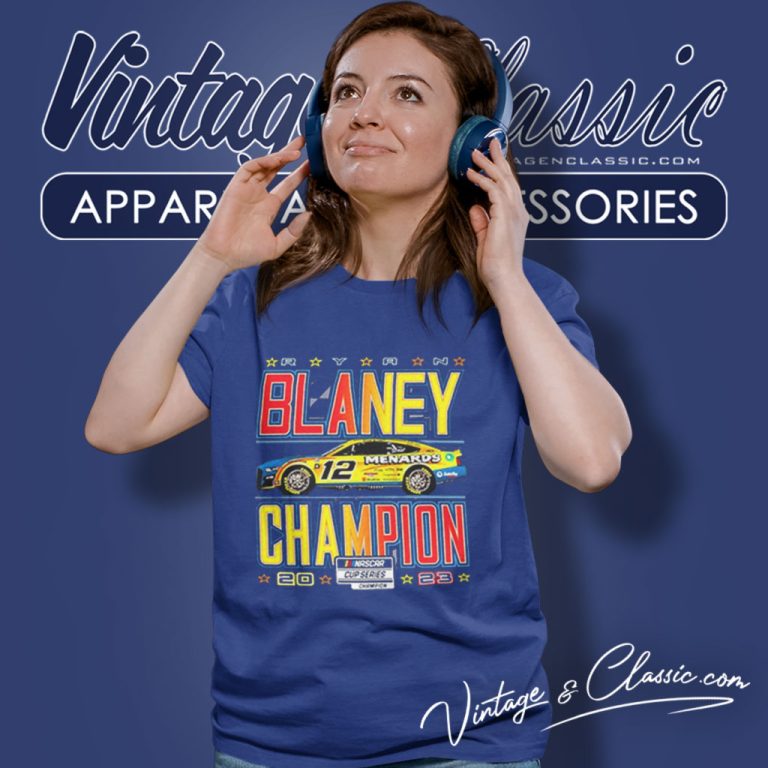 2023 Ryan Blaney Team Penske Nascar Cup Series Champion Women T Shirt 2023 Ryan Blaney Team Penske Nascar Cup Series Champion Women T Shirt