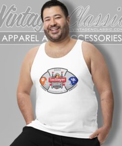 2023 Taxslayer Gator Bowl Clemson Tigers Vs Kentucky Wildcats Helmet Tank Top Racerback