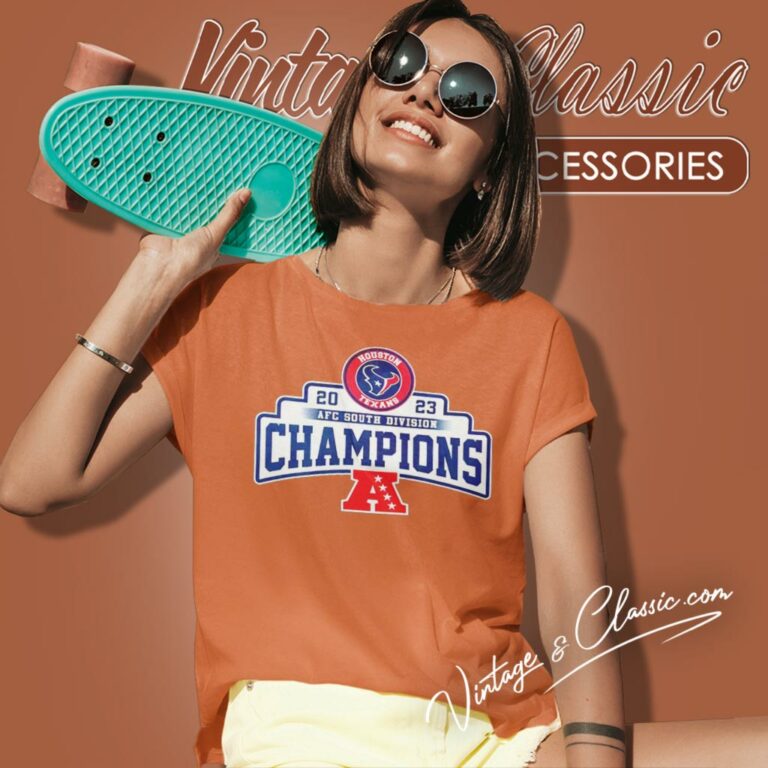 2023 Texans Afc South Division Champions Women T Shirt 2023 Texans Afc South Division Champions Women T Shirt