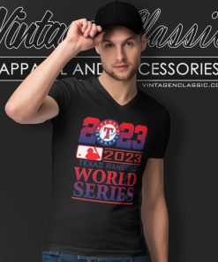 2023 Texas Rangers World Series V Neck TShirt