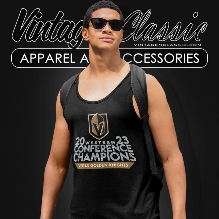 2023 Western Conference Champions Vegas Golden Knights Tank Top Racerback 2023 Western Conference Champions Vegas Golden Knights Tank Top Racerback