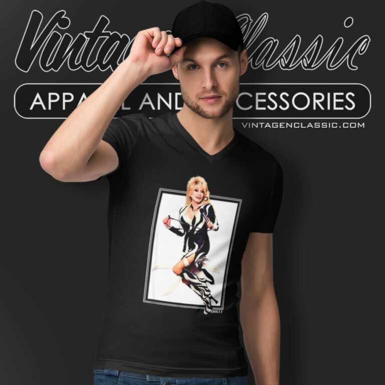 2024 Dolly Parton Rockstar V Neck TShirt 2024 Dolly Parton Rockstar V Neck TShirt