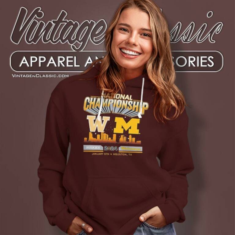 2024 National Championship Game Head To Head Skyline Michigan Wolverines Vs Washington Huskies Hoodie 2024 National Championship Game Head To Head Skyline Michigan Wolverines Vs Washington Huskies Hoodie