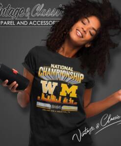 2024 National Championship Game Head To Head Skyline Michigan Wolverines Vs Washington Huskies Shirt
