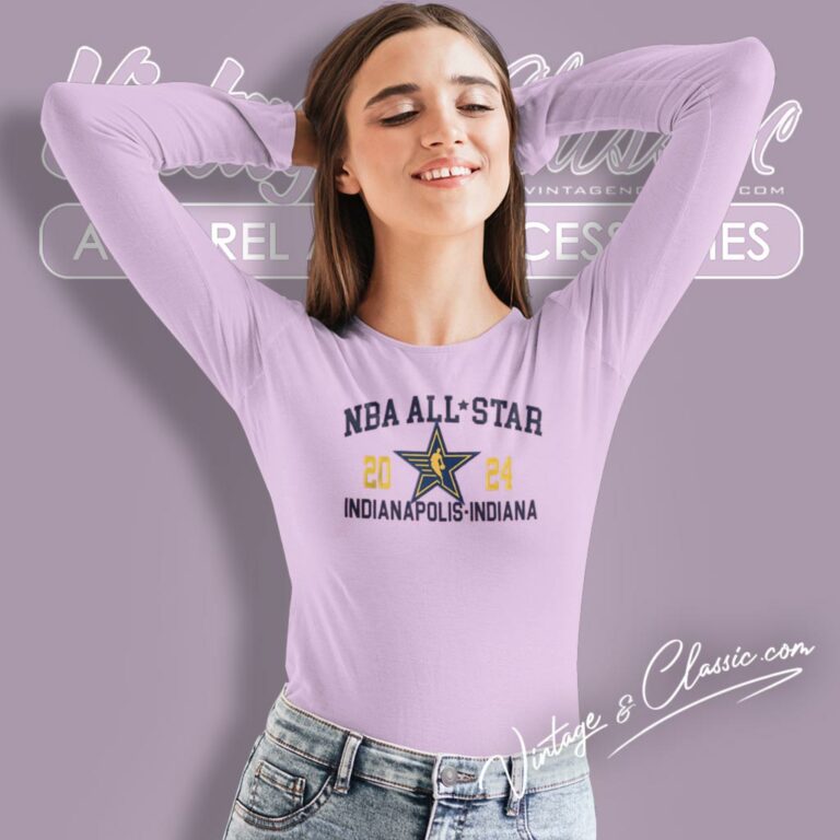 2024 Nba All Star Game Indianapolis Indiana Long Sleeve Tee 2024 Nba All Star Game Indianapolis Indiana Long Sleeve Tee