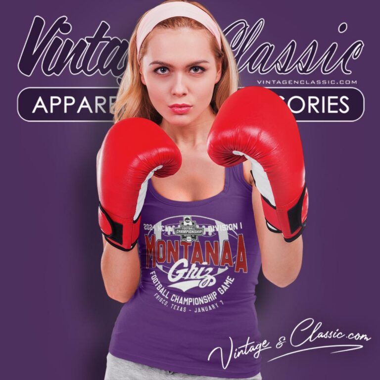 Montana Grizzlies 2024 NCAA Division I Football Championship Game Frisco Texas January 7 Tank Top Racerback Montana Grizzlies 2024 NCAA Division I Football Championship Game Frisco Texas January 7 Tank Top Racerback