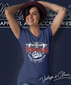 Montana Grizzlies 2024 NCAA Division I Football Championship Game Frisco Texas January 7 V Neck TShirt