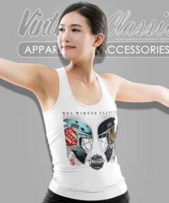 2024 Nhl Winter Classic Seattle Kraken Vs Vegas Golden Knights Helmet Logo Tank Top Racerback