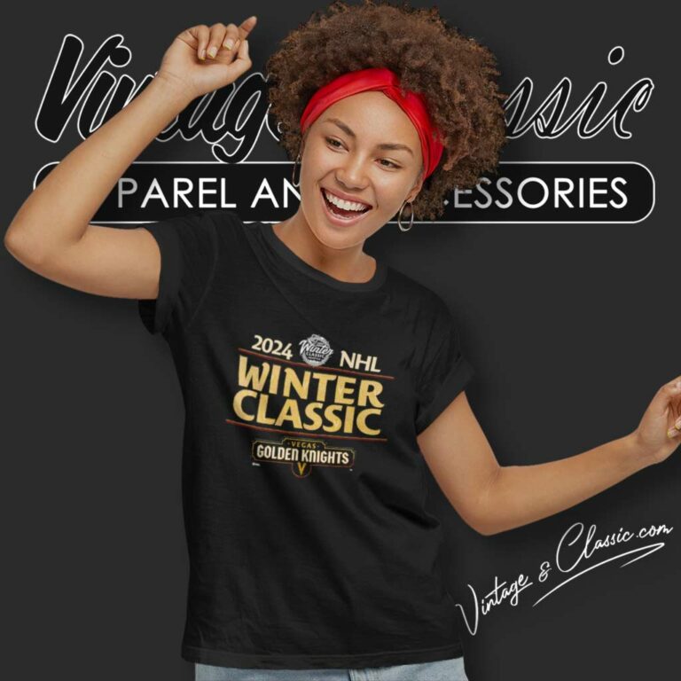 2024 Nhl Winter Vegas Golden Knights Logo Women TShirt 2024 Nhl Winter Vegas Golden Knights Logo Women TShirt