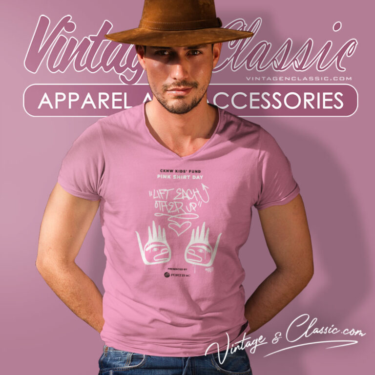 2024 Pink Day V Neck TShirt 1 2024 Pink Day V Neck TShirt 1