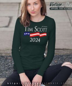 2024 Tim Scott for President Shirt 5 2024 Tim Scott For President Long Sleeve Tee
