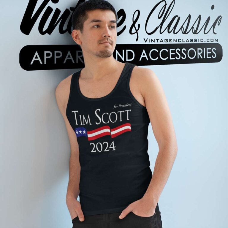 2024 Tim Scott For President Tank Top Racerback 2024 Tim Scott For President Tank Top Racerback