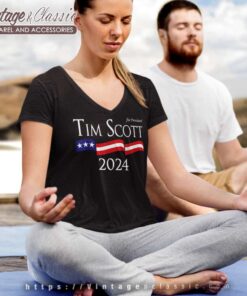 2024 Tim Scott for President Shirt 4 2024 Tim Scott For President V Neck TShirt