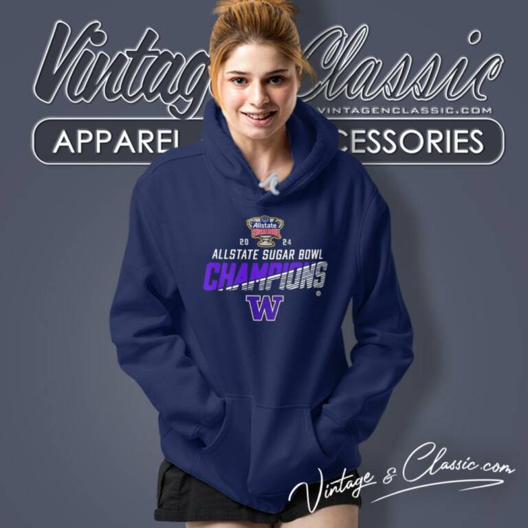 2024 Washington Huskies Allstate Sugar Bowl Champions Hoodie 2024 Washington Huskies Allstate Sugar Bowl Champions Hoodie