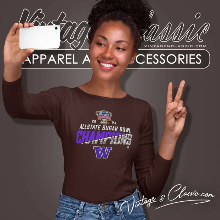 2024 Washington Huskies Allstate Sugar Bowl Champions Long Sleeve Tee 2024 Washington Huskies Allstate Sugar Bowl Champions Long Sleeve Tee